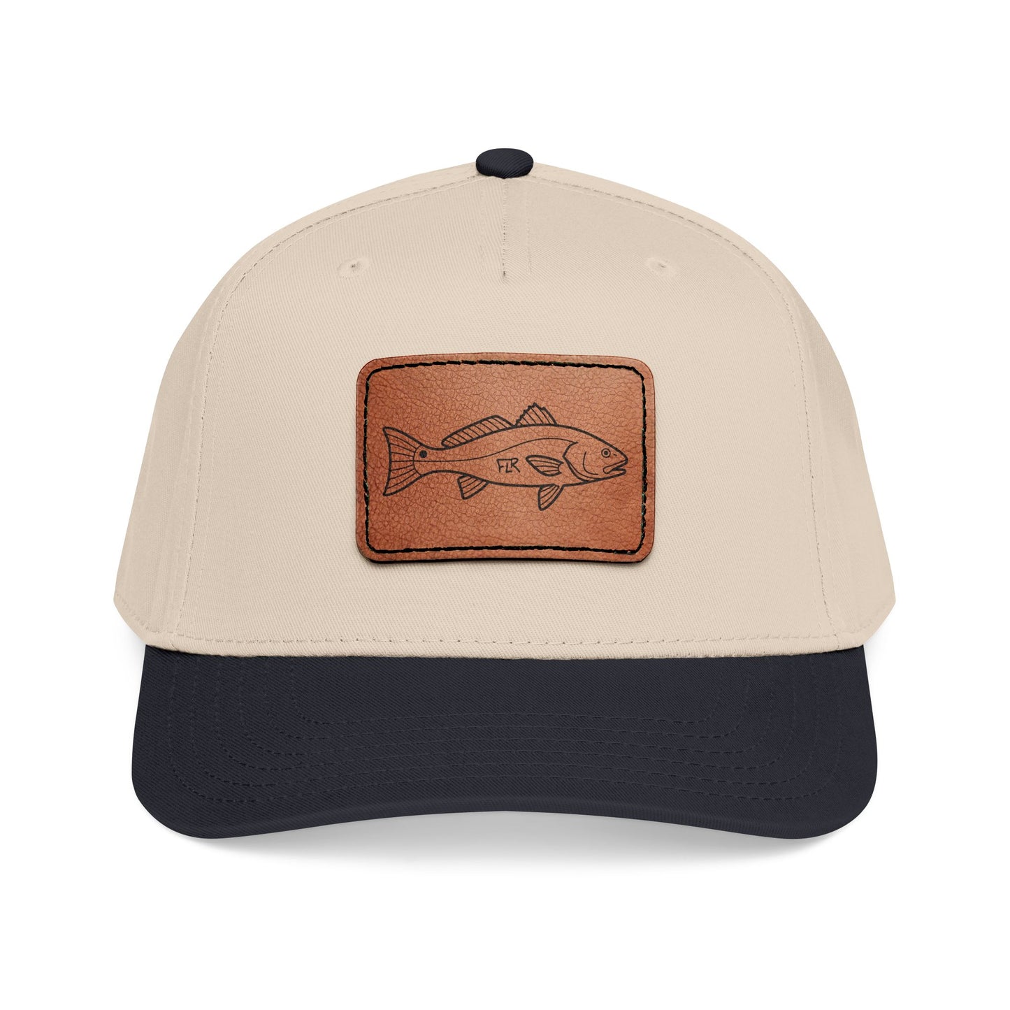 FLR Redfish Leather Patch Cap | Florida Inshore Fishing Hat