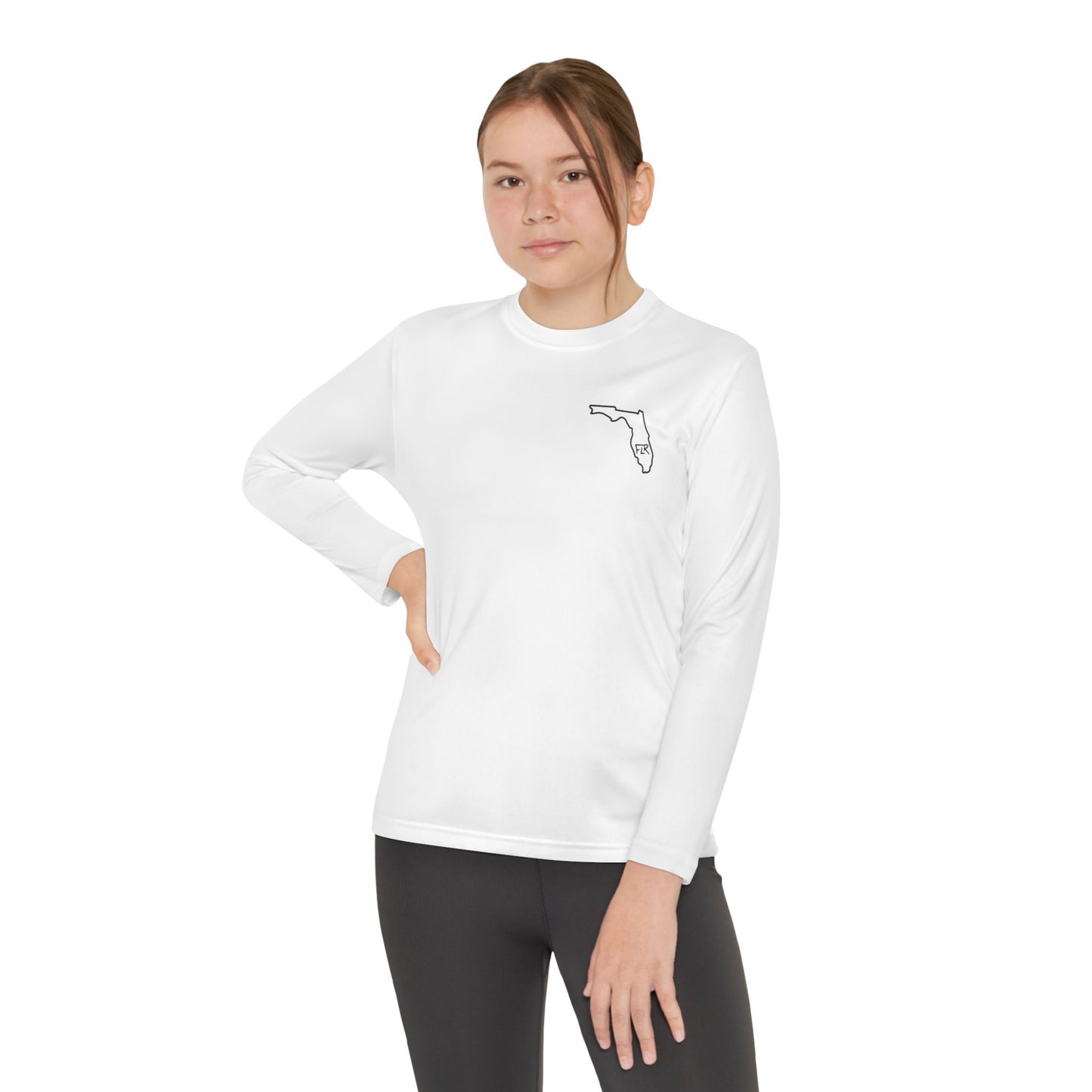 FLR Redfish Skeleton Kids Dryfit Tee | UPF Performance Florida Kids Fishing Shirt