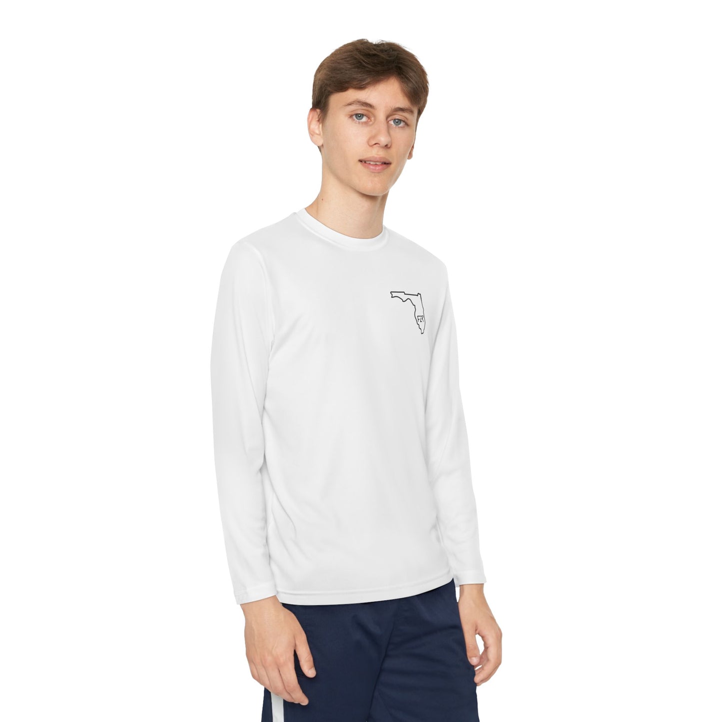 FLR Redfish Skeleton Kids Dryfit Tee | UPF Performance Florida Kids Fishing Shirt