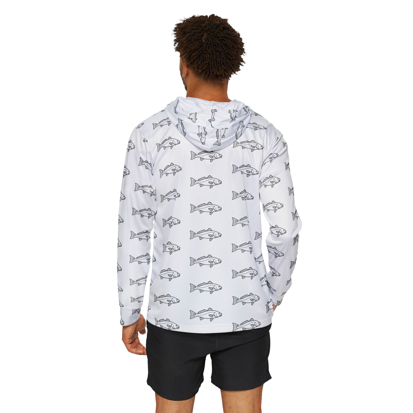 FLR Redfish Outline Dryfit Hoodie