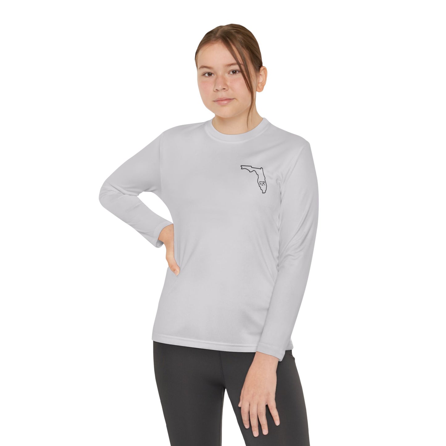 FLR Redfish Skeleton Kids Dryfit Tee | UPF Performance Florida Kids Fishing Shirt