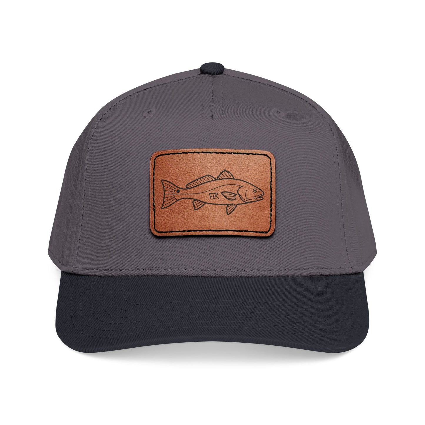 FLR Redfish Leather Patch Cap | Florida Inshore Fishing Hat