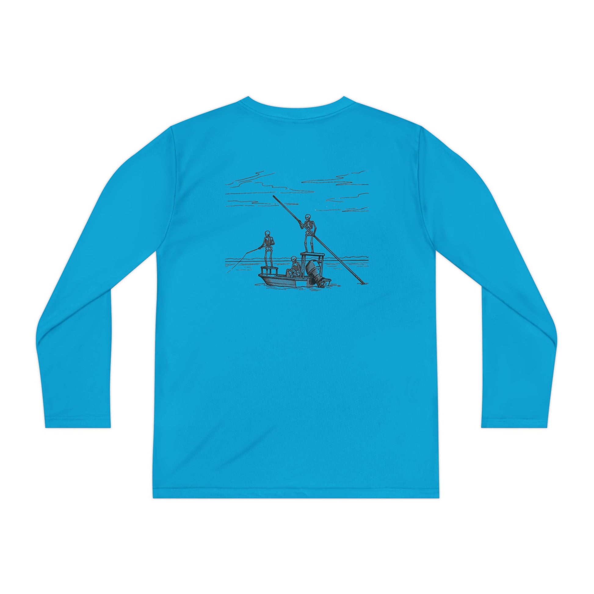 FLR Fish Til I'm Dead Kids Dryfit Tee - UPF Performance Florida Kids Fishing Shirt detail view