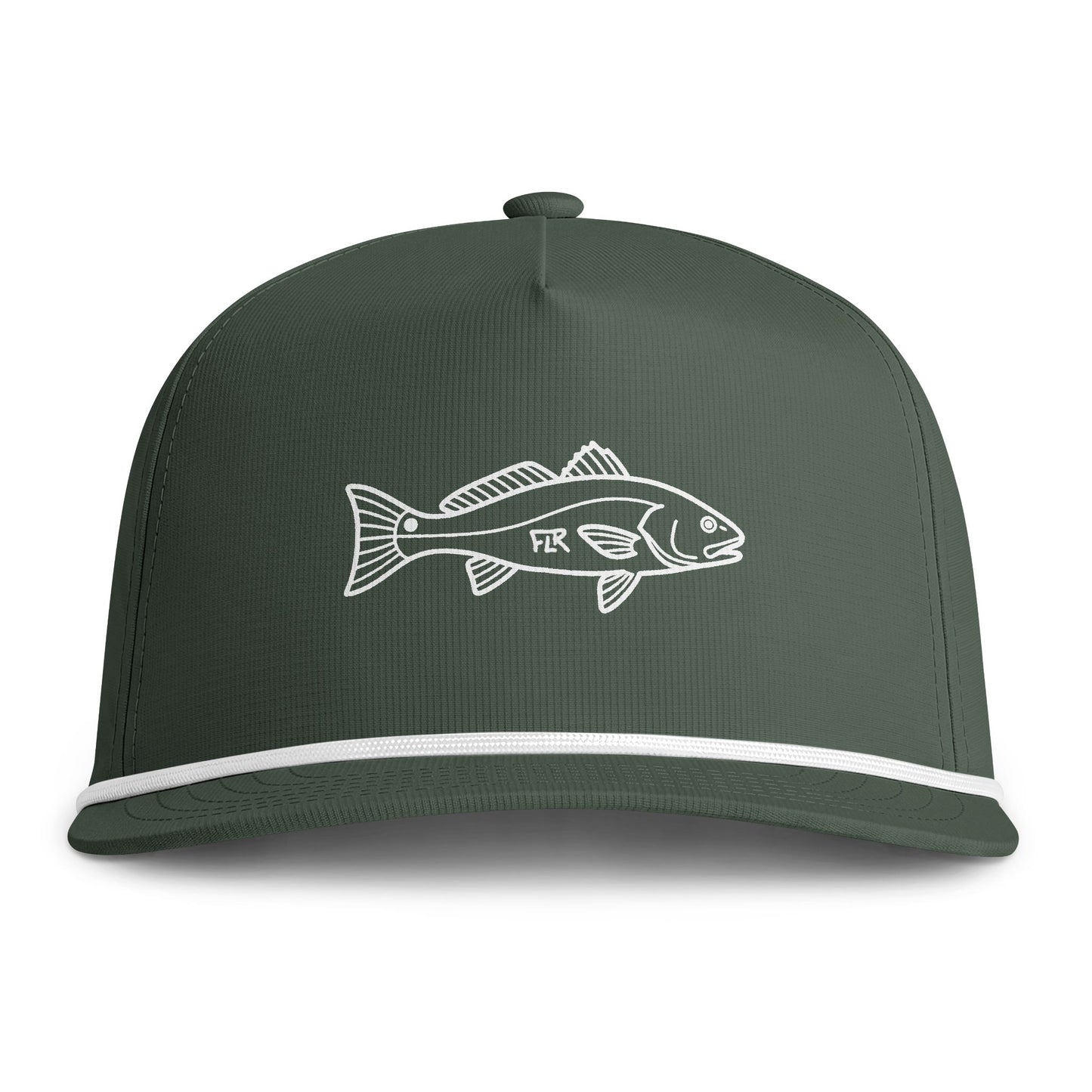 FLR Redfish Sunwashed Rope Cap | Fishing Hat for Inshore Anglers