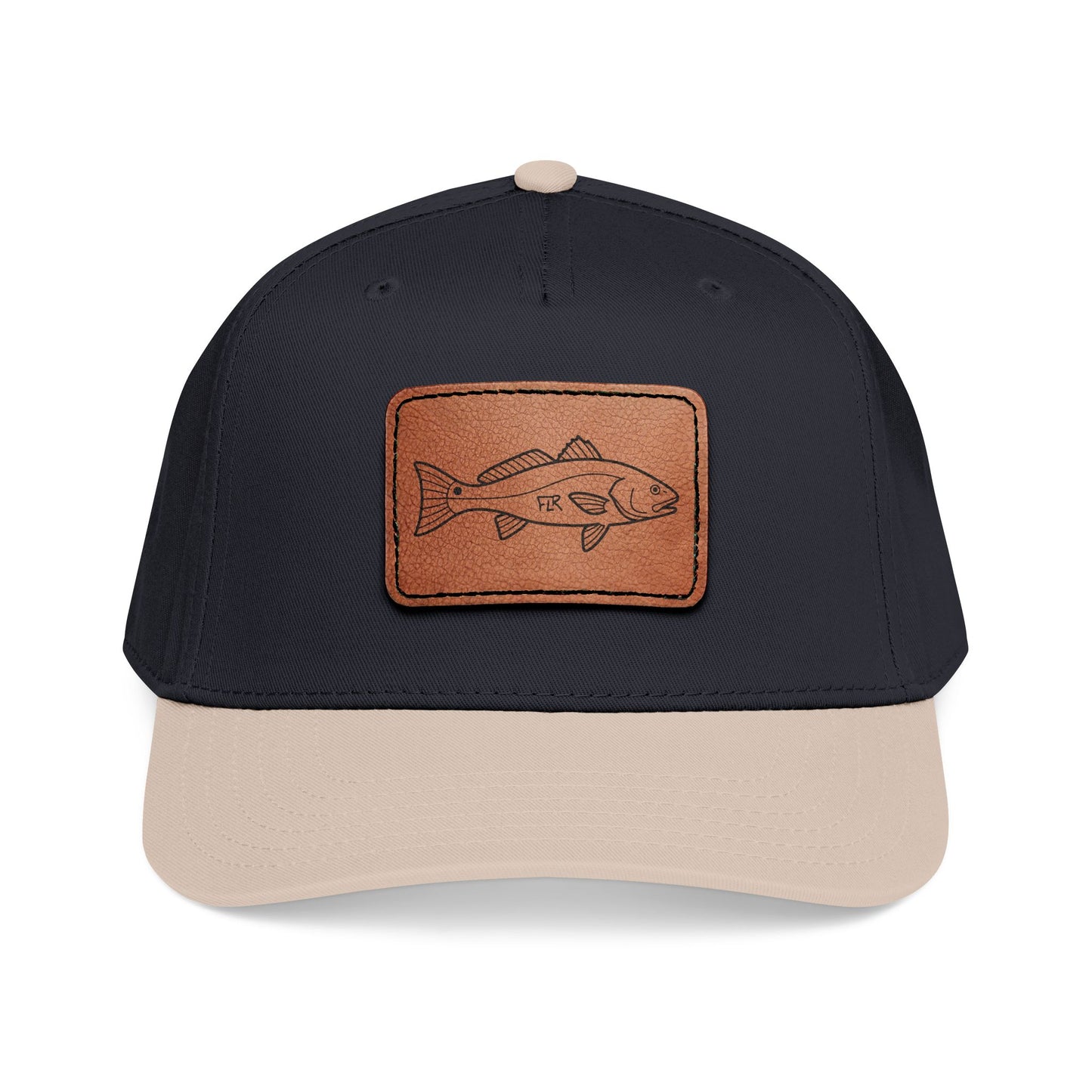 FLR Redfish Leather Patch Cap | Florida Inshore Fishing Hat
