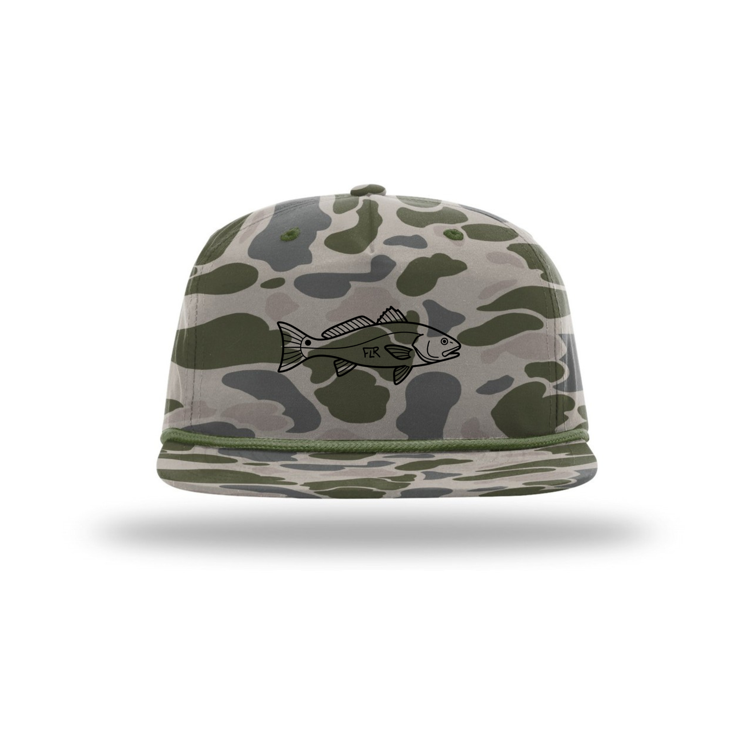 FLR Marsh Camo Redfish Hat | Tactical Fishing Cap for Sight Fishing