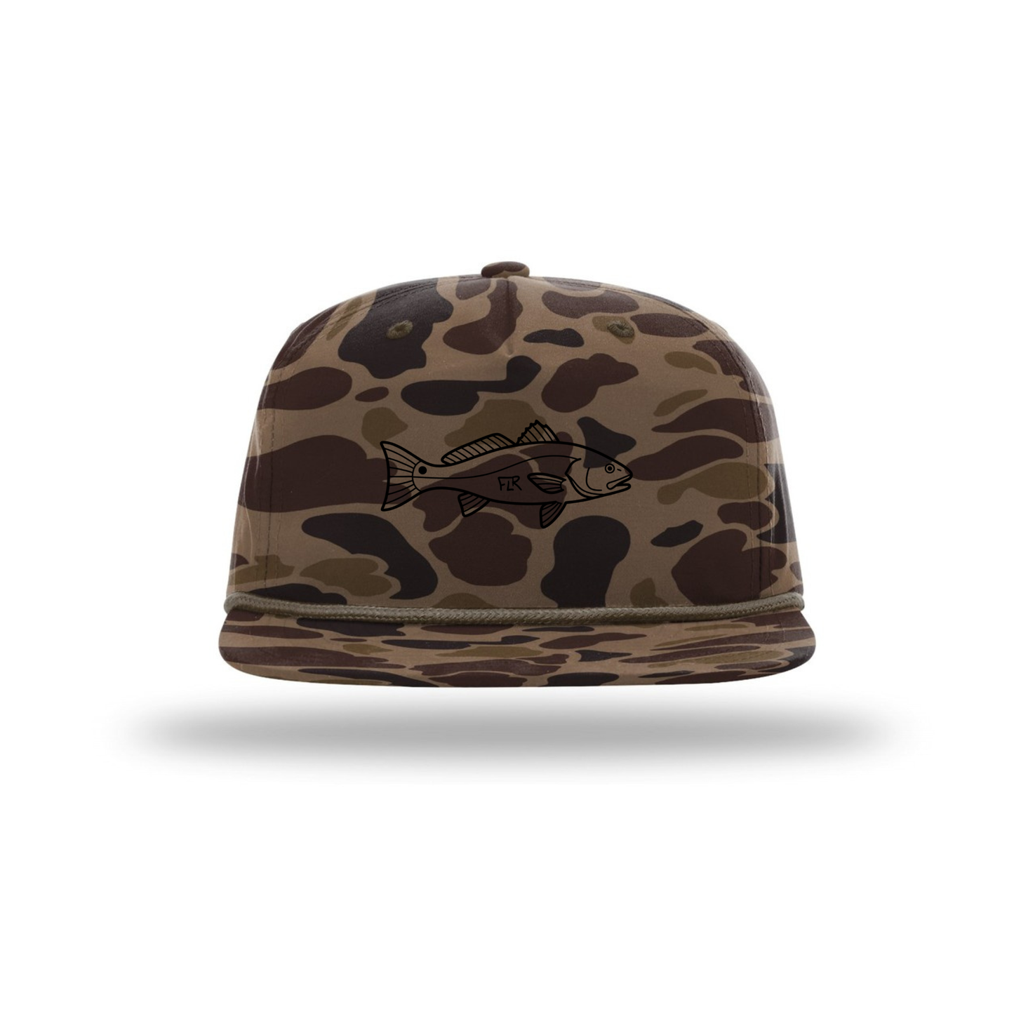 FLR Marsh Camo Redfish Hat | Tactical Fishing Cap for Sight Fishing