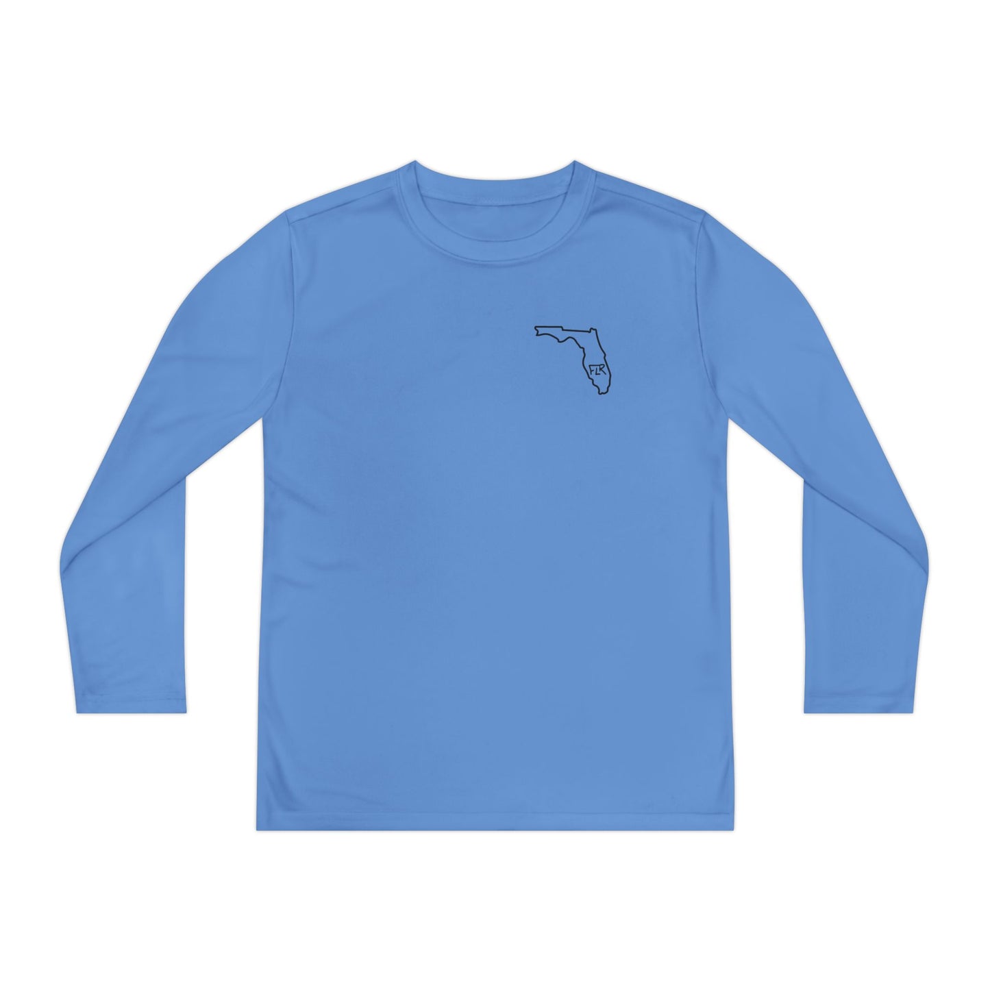 FLR Fish Til I'm Dead Kids Dryfit Tee - UPF Performance Florida Kids Fishing Shirt detail view