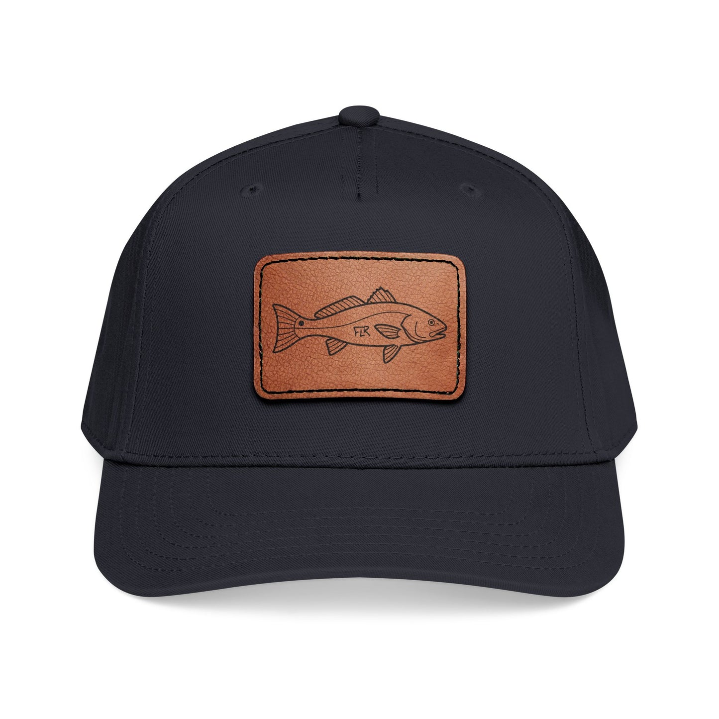 FLR Redfish Leather Patch Cap | Florida Inshore Fishing Hat