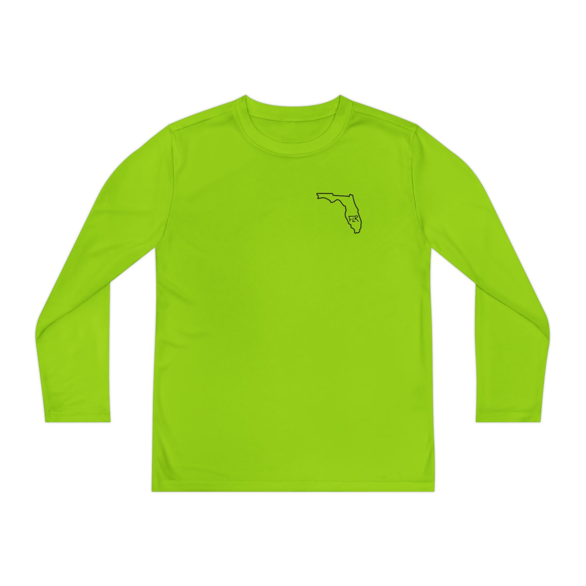 FLR Fish Til I'm Dead Kids Dryfit Tee - UPF Performance Florida Kids Fishing Shirt detail view