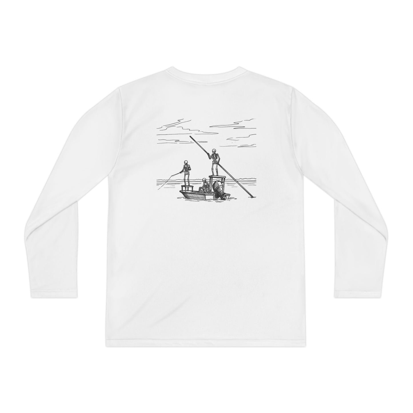 FLR Fish Til I'm Dead Kids Dryfit Tee - UPF Performance Florida Kids Fishing Shirt - Florida Redfish LLC