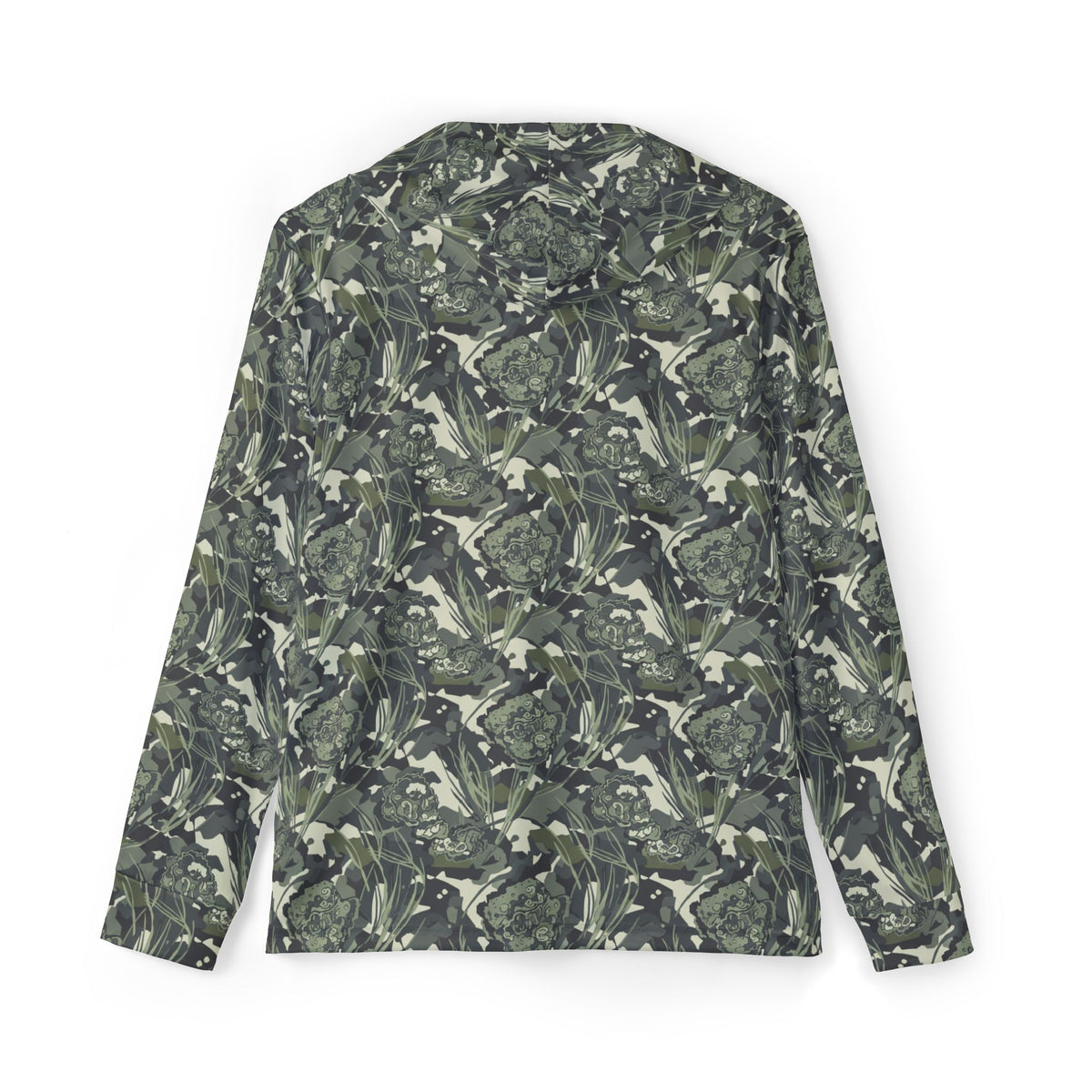 FLR Marsh Camo Guide Hoodie | All-Over Oyster & Marsh Grass Print