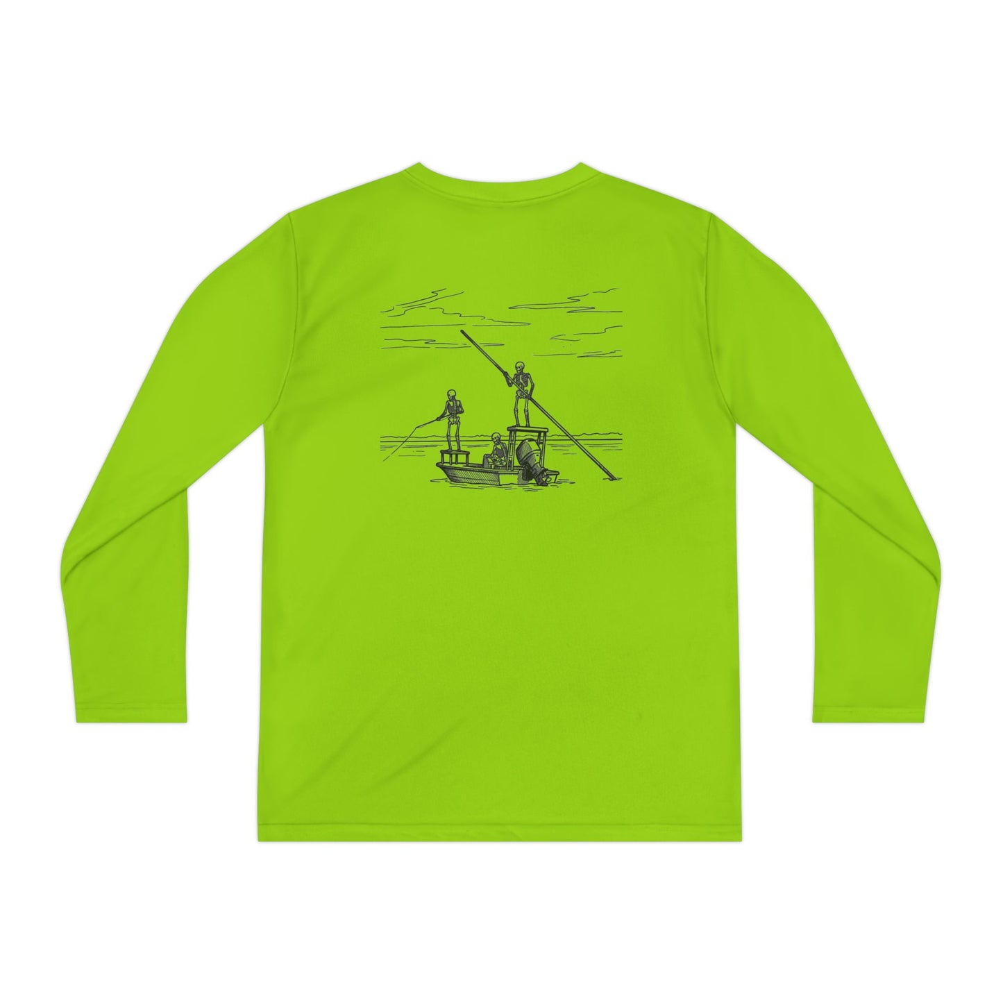 FLR Fish Til I'm Dead Kids Dryfit Tee - UPF Performance Florida Kids Fishing Shirt detail view