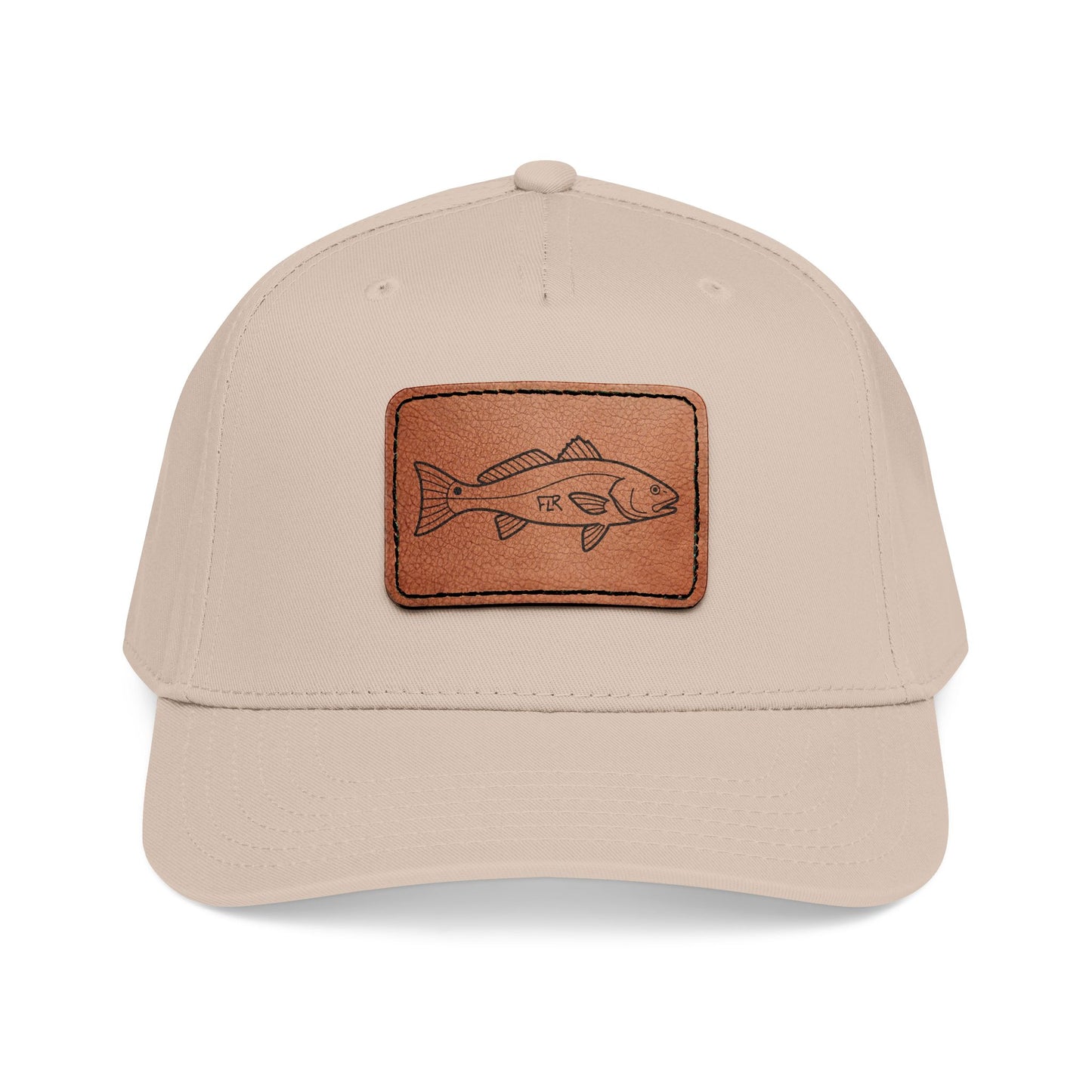FLR Redfish Leather Patch Cap | Florida Inshore Fishing Hat