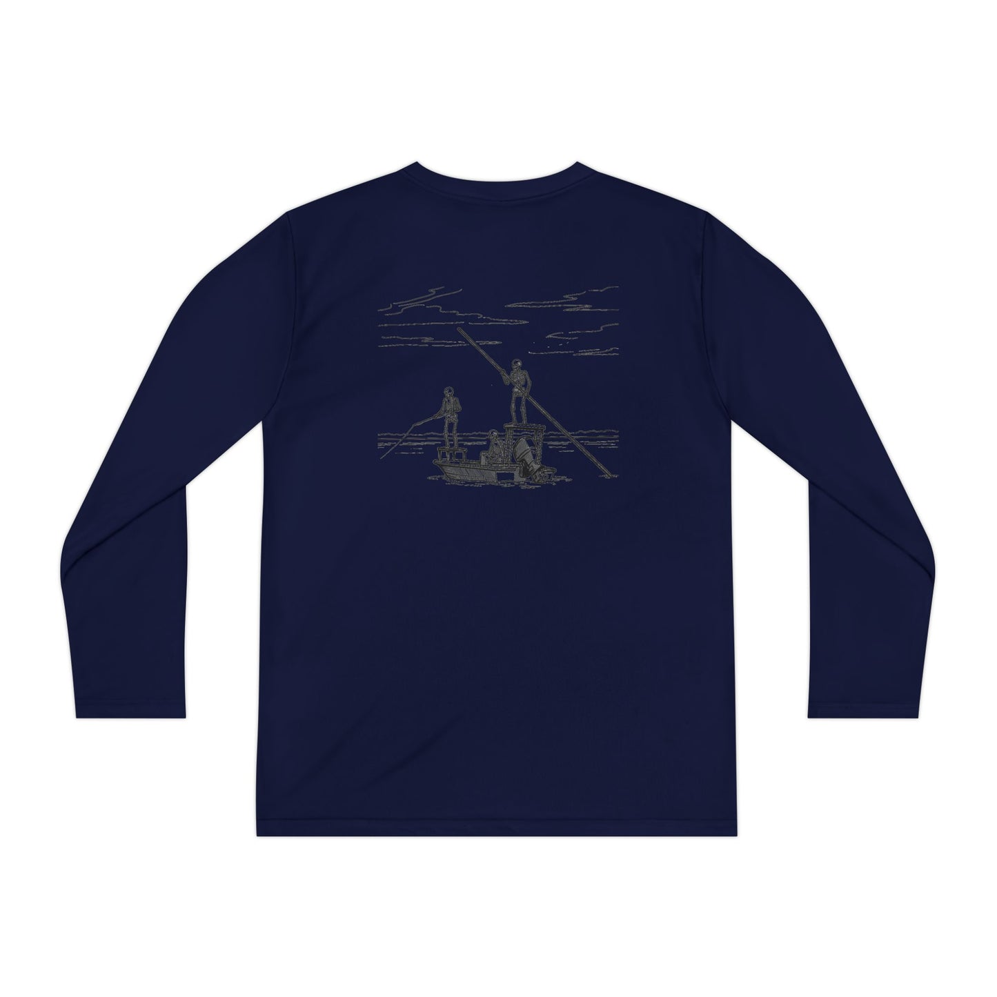 FLR Fish Til I'm Dead Kids Dryfit Tee - UPF Performance Florida Kids Fishing Shirt detail view