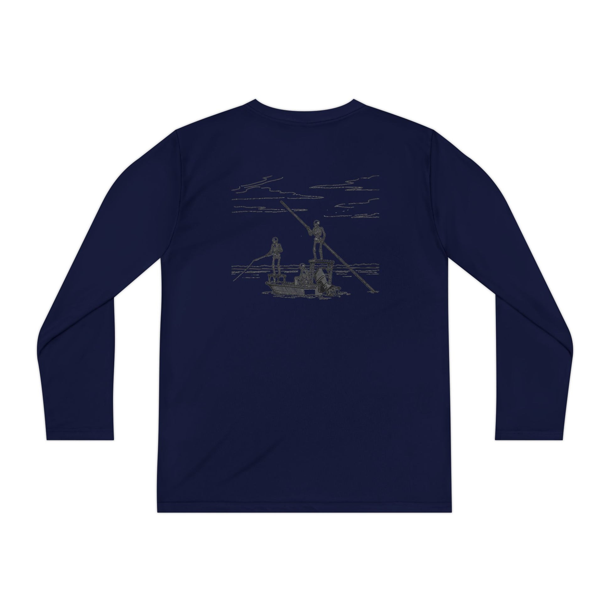 FLR Fish Til I'm Dead Kids Dryfit Tee - UPF Performance Florida Kids Fishing Shirt detail view