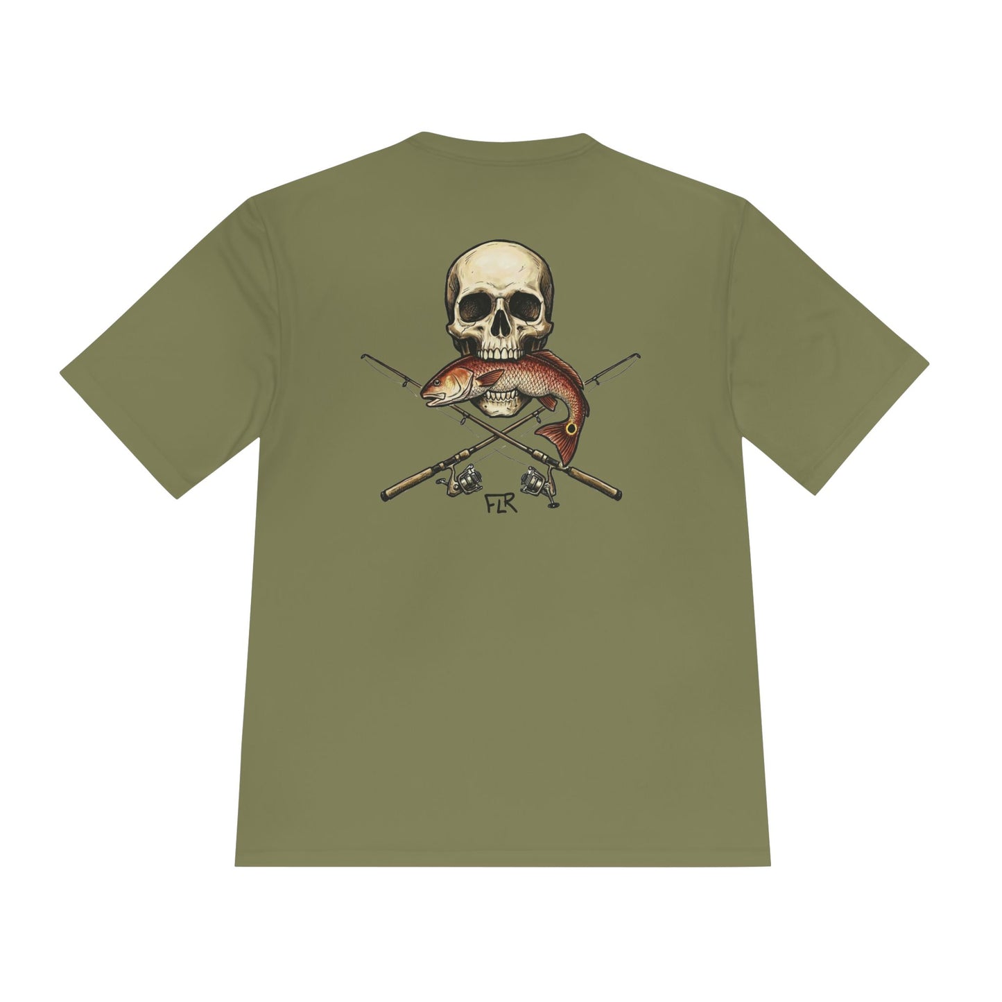 FLR Redfish Crossbones Dryfit Tee
