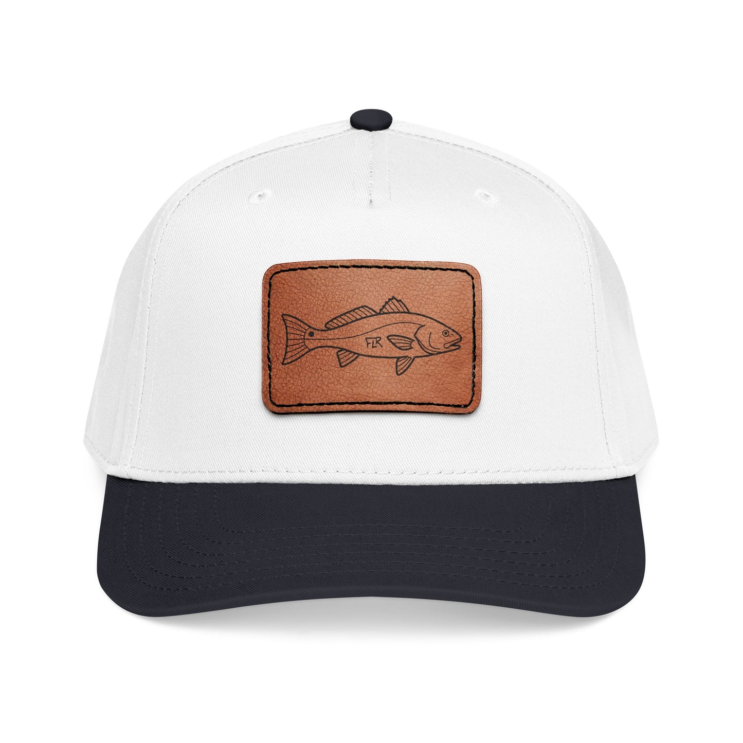 FLR Redfish Leather Patch Cap | Florida Inshore Fishing Hat