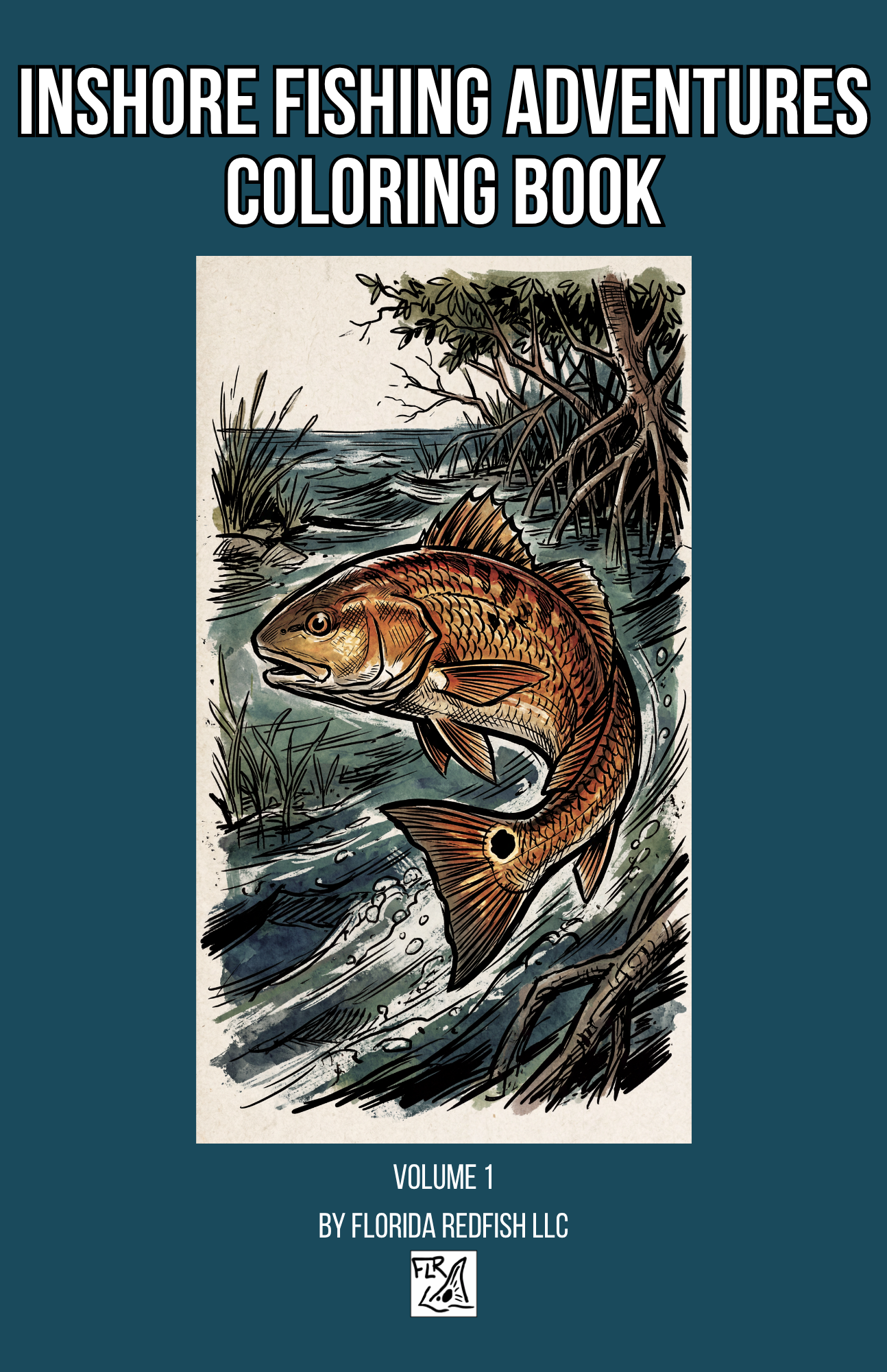 Florida Inshore Adventure Coloring Book | Kids Fishing Activity Book