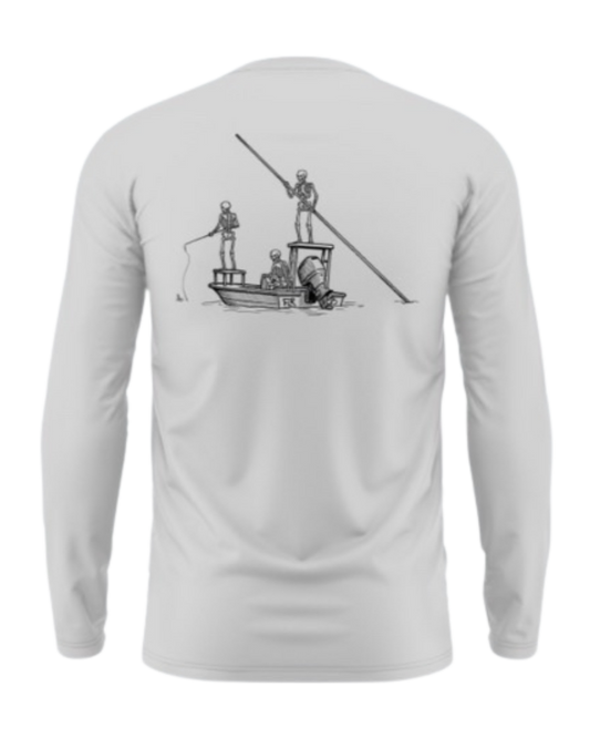 FLR Fish Til I’m Dead Dryfit Tee | UPF50 Long Sleeve Performance Fishing Shirt