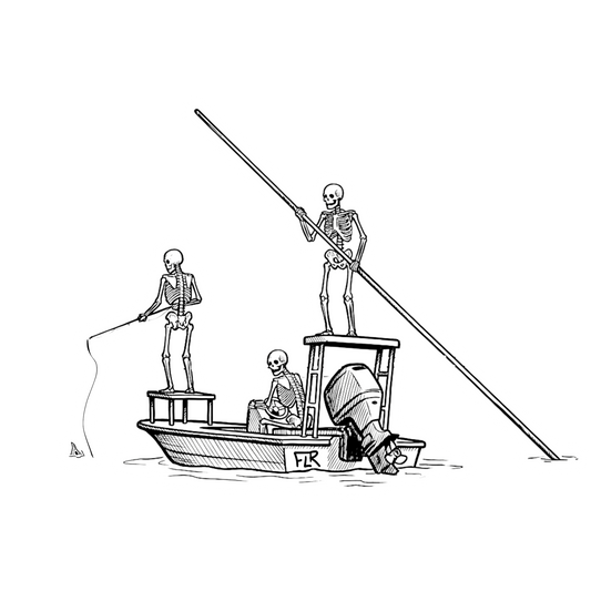 Large Vinyl Sticker (4"+) | Redfish Fishing & Coastal Art Collection