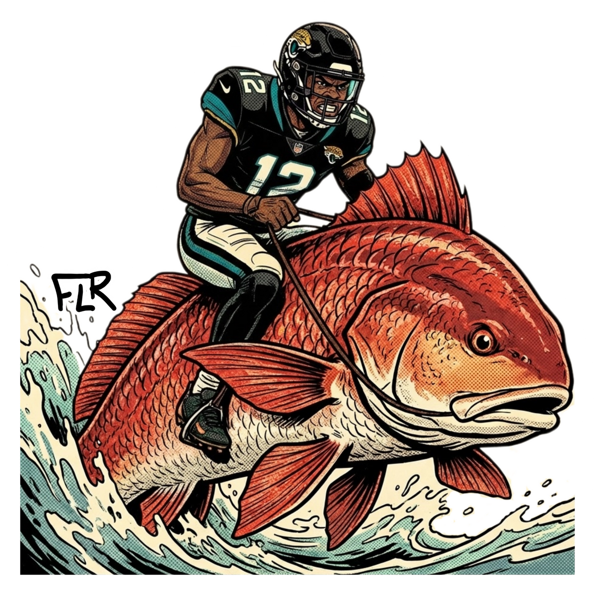 Large Vinyl Sticker (4"+) | Redfish Fishing & Coastal Art Collection