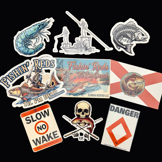 Large Vinyl Sticker Pack (4-6") | Redfish & Coastal Designs