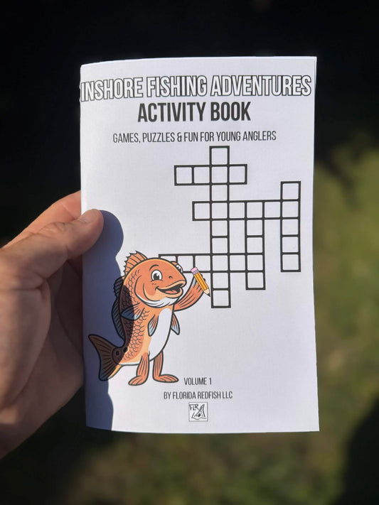 Florida Inshore Adventure Activity Book | Kids Fishing Activity Book | Florida Redfish LLC