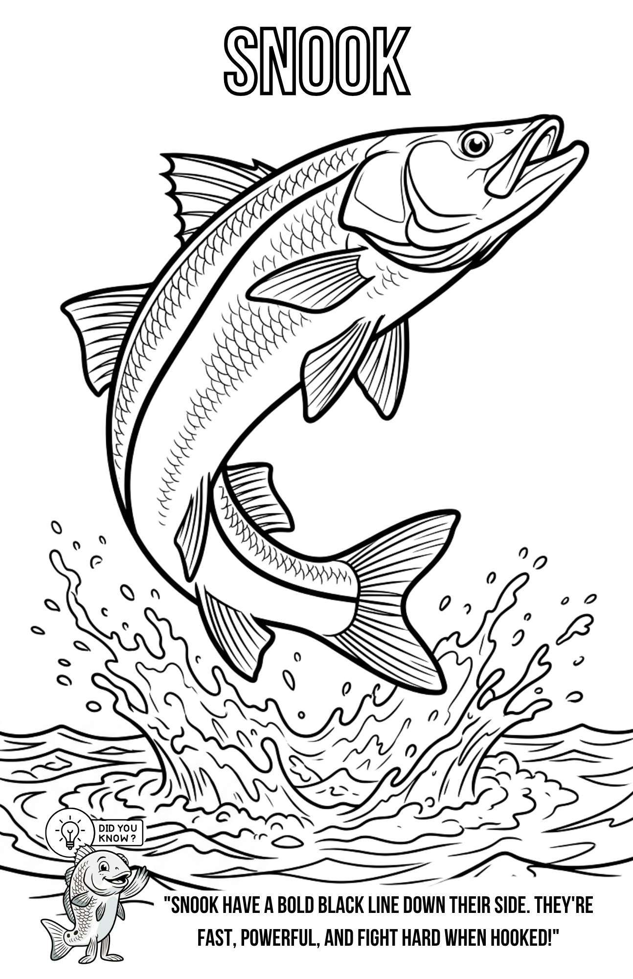 Florida Inshore Adventure Coloring Book | Kids Fishing Activity Book