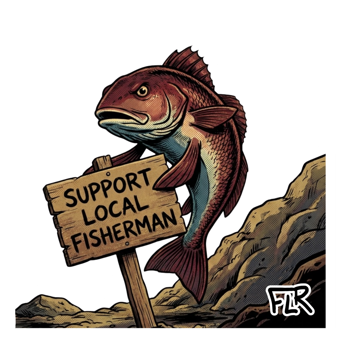 Medium Vinyl Sticker (3-4") | Redfish & Coastal Designs