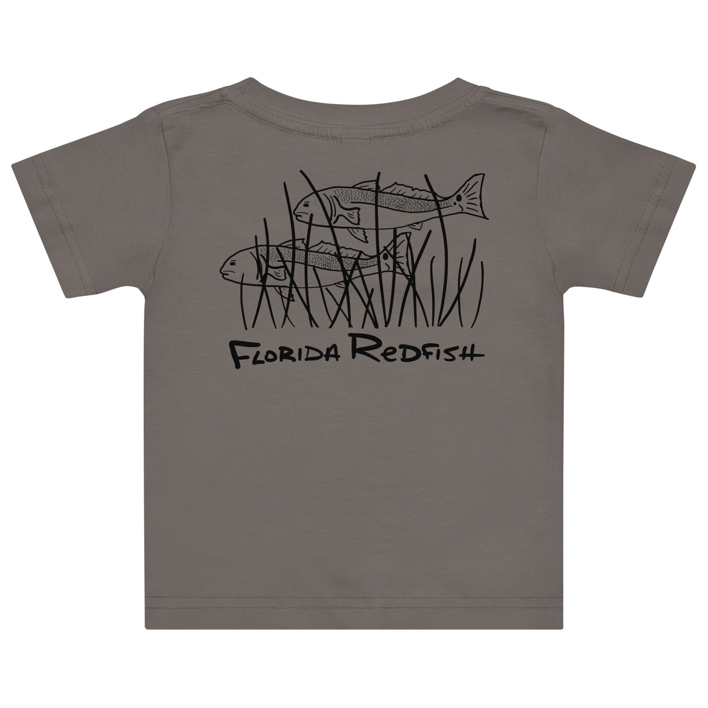 FLR Florida Outline Baby T-Shirt - Florida Redfish LLC Kids Tee detail view