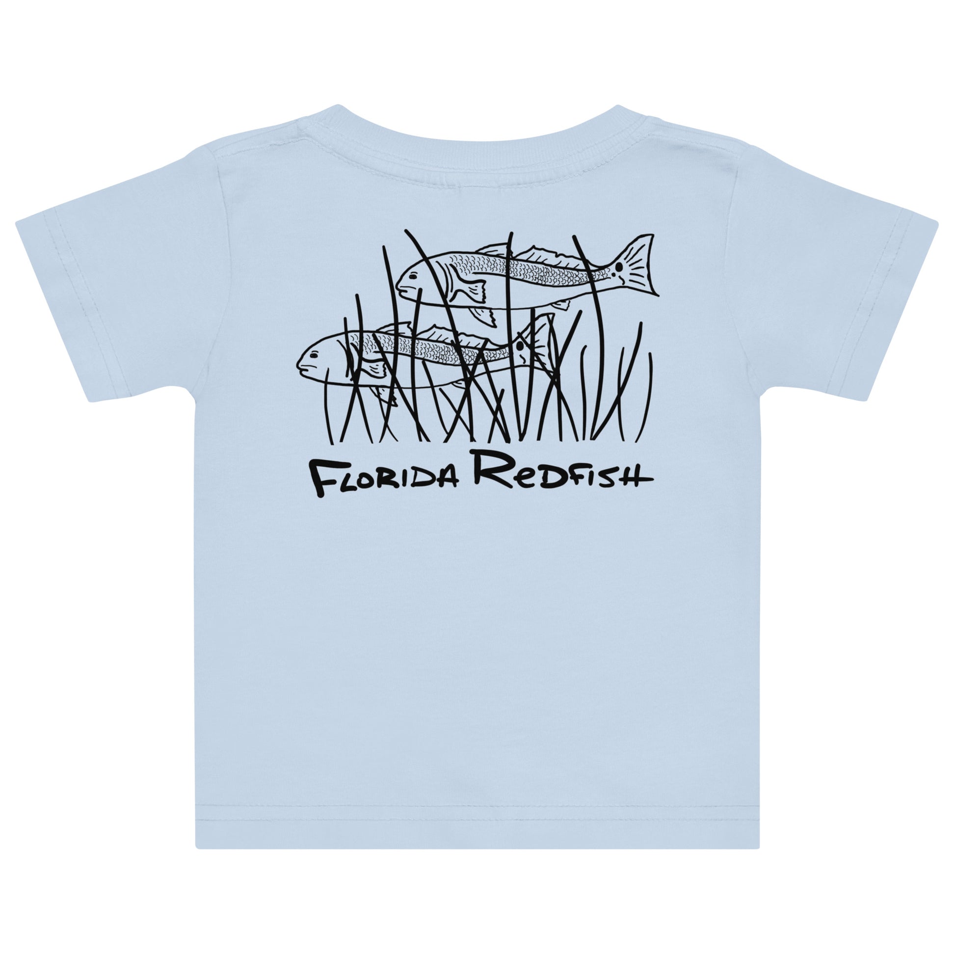 FLR Florida Outline Baby T-Shirt - Florida Redfish LLC Kids Tee detail view