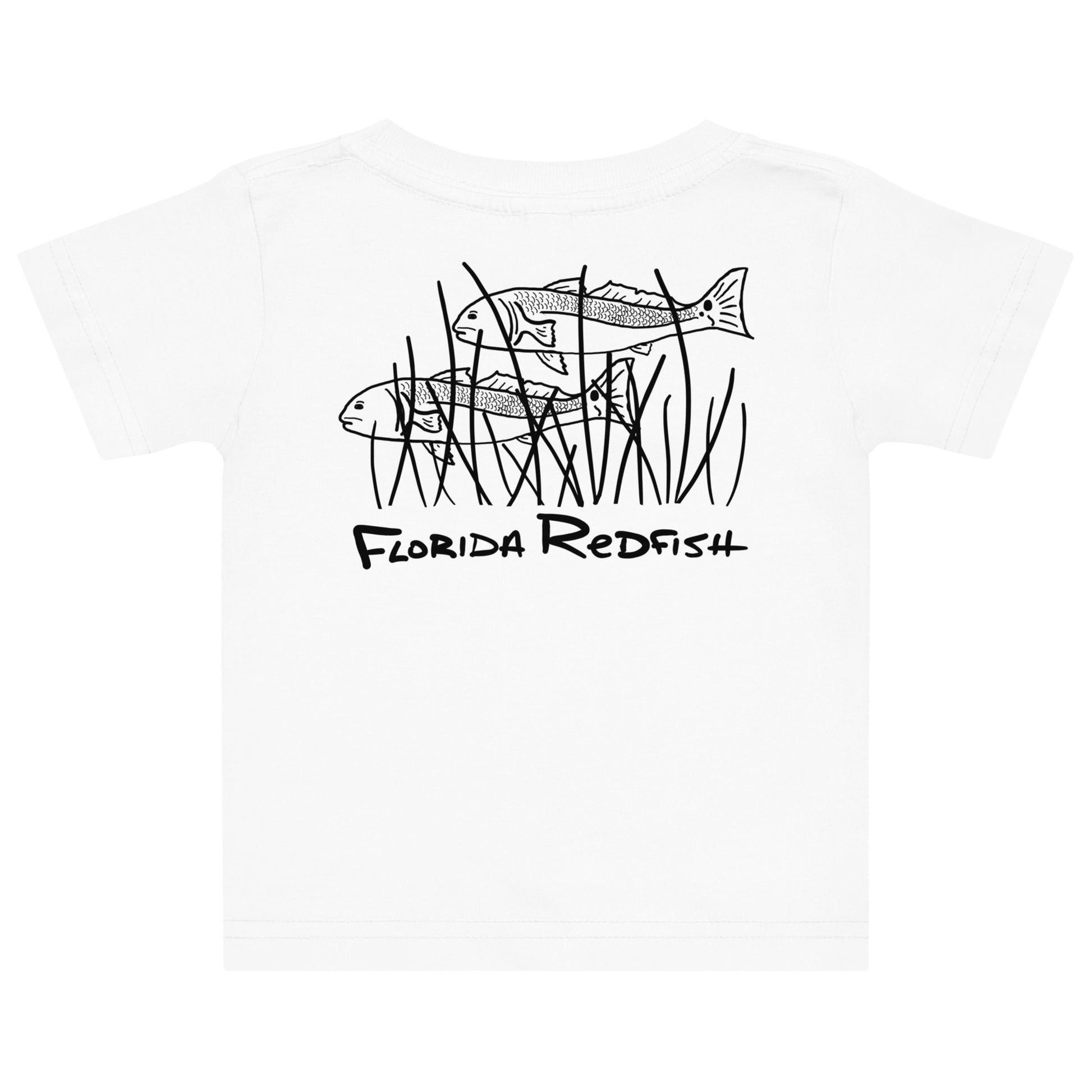 FLR Florida Outline Baby T-Shirt - Florida Redfish LLC Kids Tee detail view