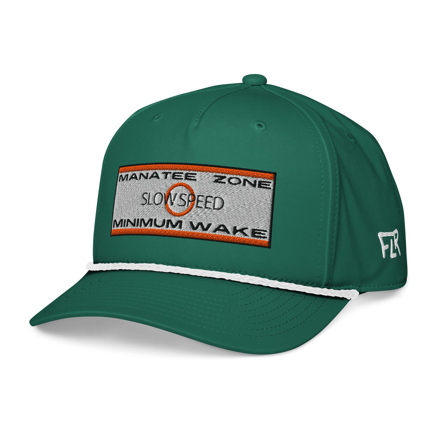 FLR Manatee Zone Rope Hat | Florida Inshore Fishing Cap | Florida Redfish LLC