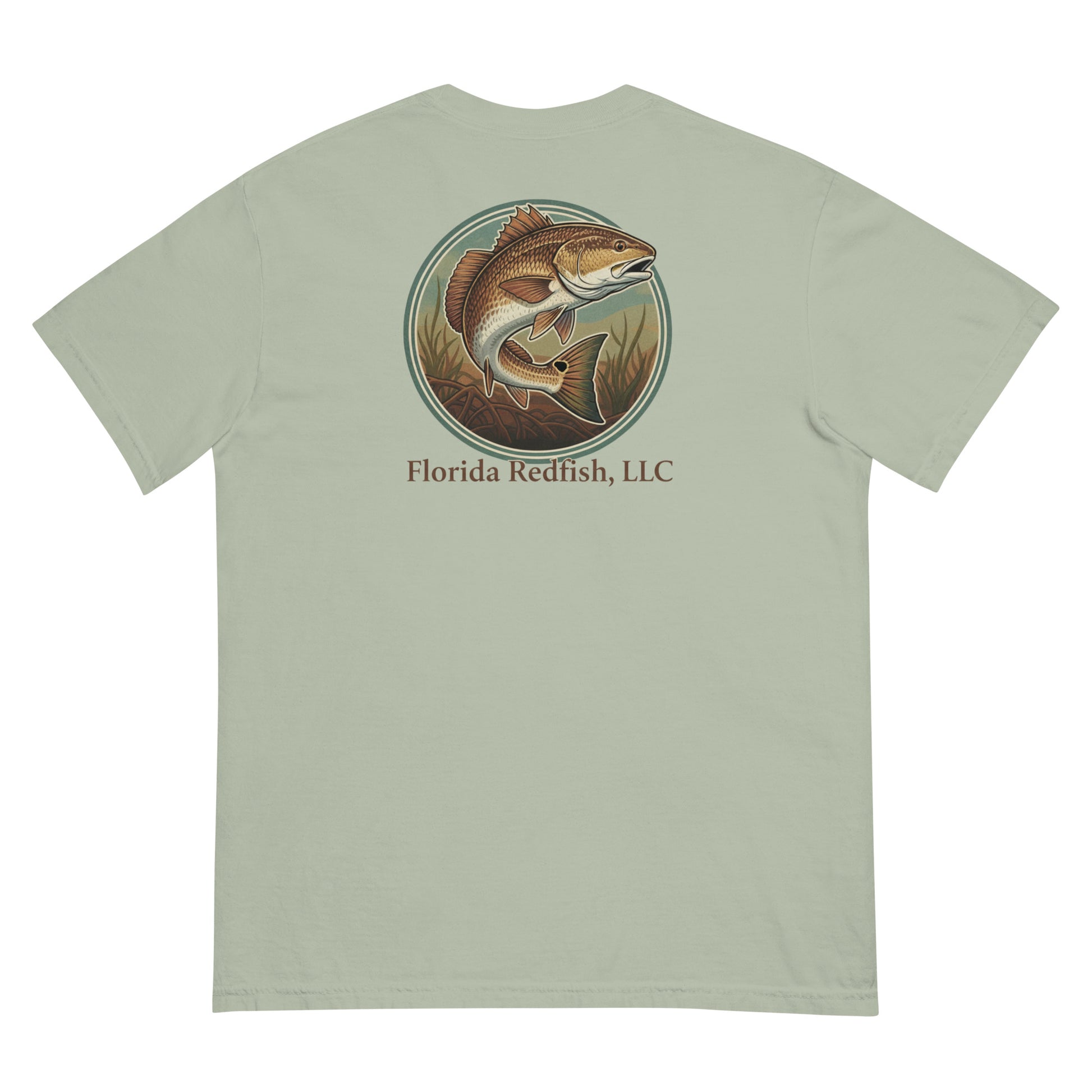 Florida Redfish LLC Redfish Badge Unisex T-Shirt | FLR Original Tee | Florida Redfish LLC