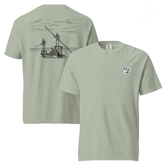 Fish Til I'm Dead garment-dyed unisex fishing t-shirt Florida Redfish LLC multiple colors