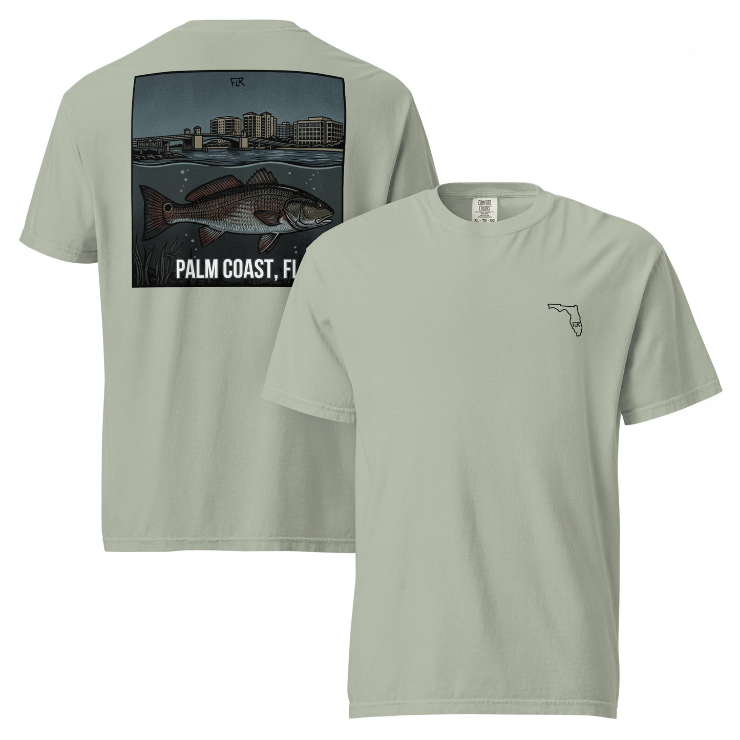 FLR Palm Coast T-Shirt | Florida Redfish Fishing Tee | Florida Redfish LLC