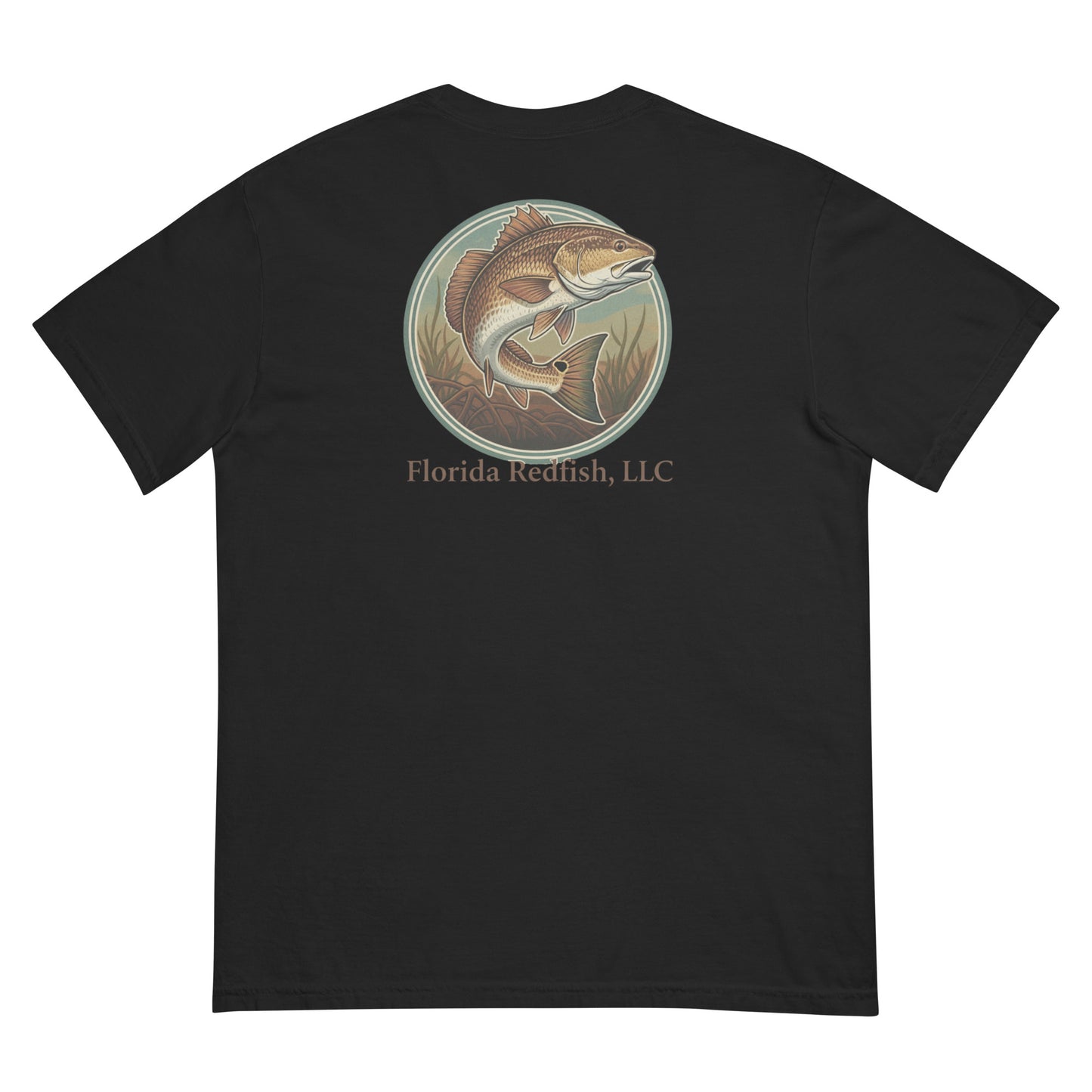 Florida Redfish LLC Redfish Badge Unisex T-Shirt | FLR Original Tee | Florida Redfish LLC