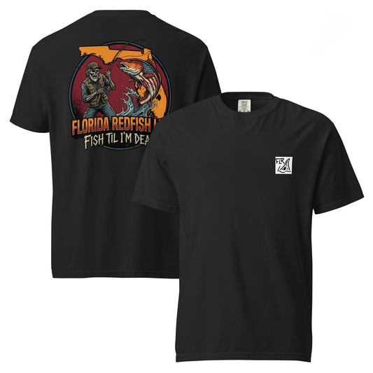 FLR Fish Til I'm Dead 4th of July Tee | Patriotic Fishing T-Shirt | Florida Redfish LLC