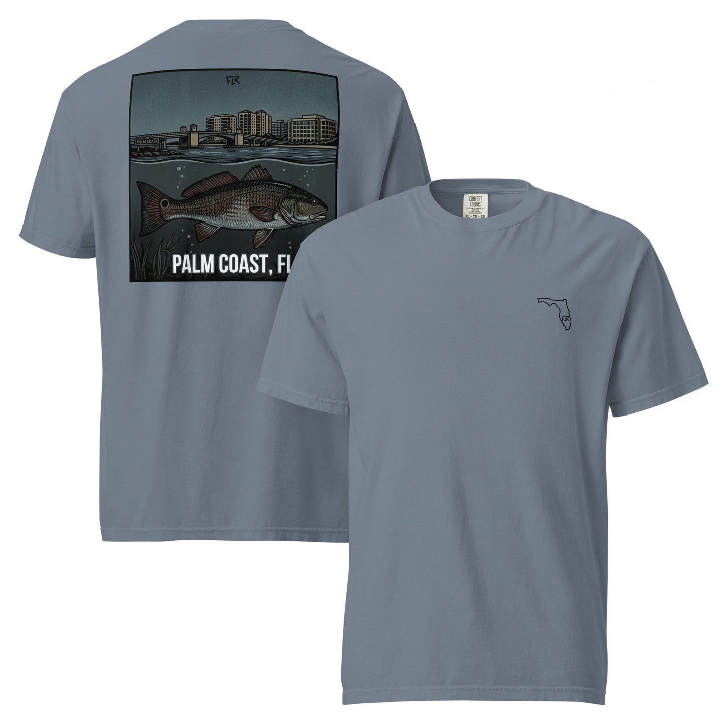 FLR Palm Coast T-Shirt | Florida Redfish Fishing Tee | Florida Redfish LLC