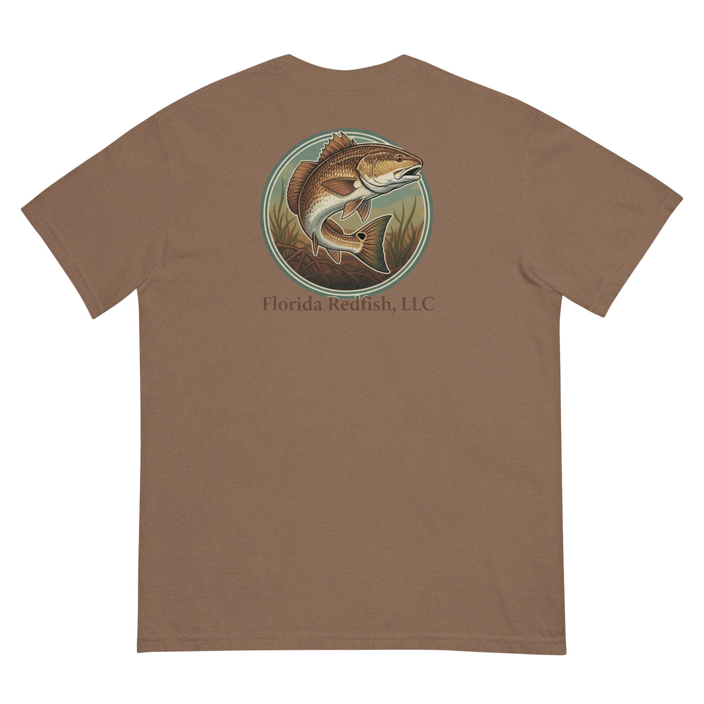 Florida Redfish LLC Redfish Badge Unisex T-Shirt | FLR Original Tee | Florida Redfish LLC