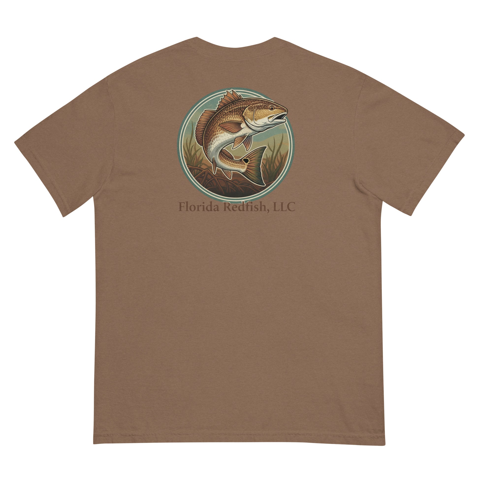 Florida Redfish LLC Redfish Badge Unisex T-Shirt | FLR Original Tee | Florida Redfish LLC