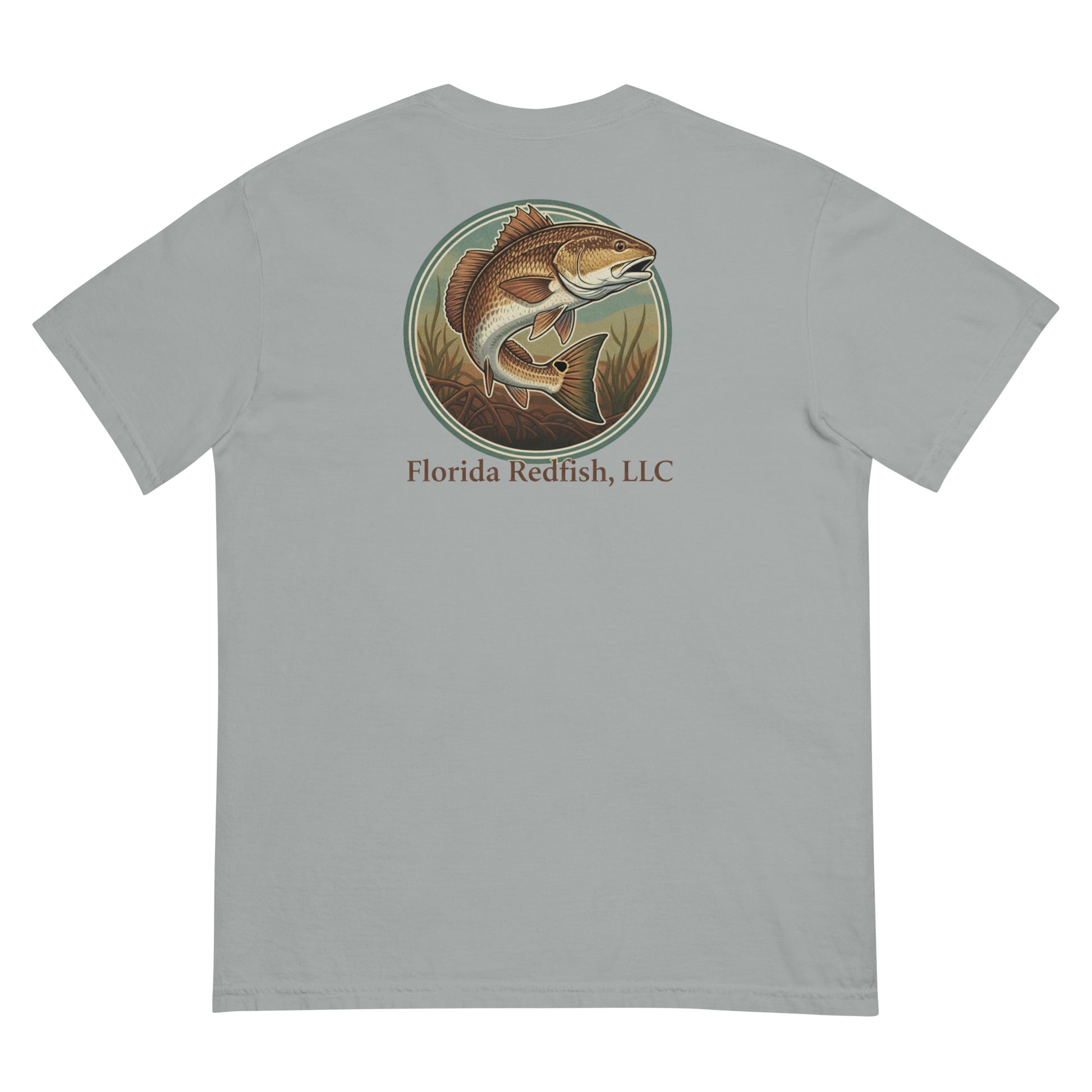 Florida Redfish LLC Redfish Badge Unisex T-Shirt | FLR Original Tee | Florida Redfish LLC