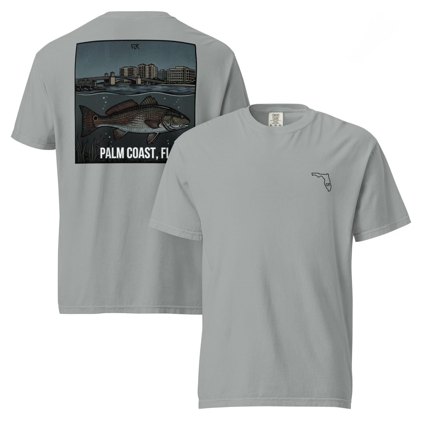 FLR Palm Coast T-Shirt | Florida Redfish Fishing Tee | Florida Redfish LLC