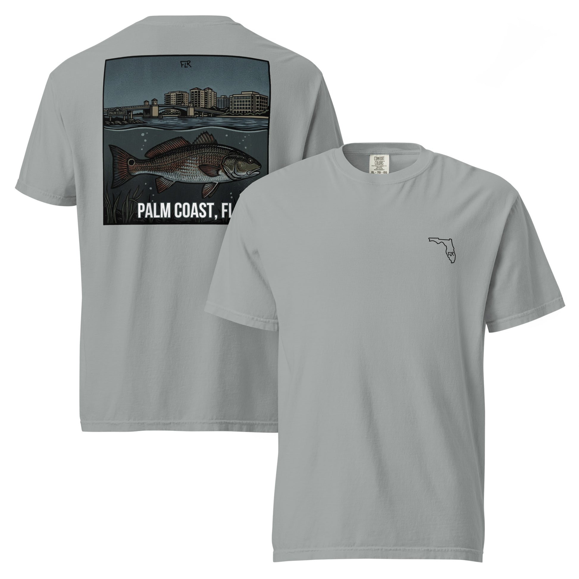 FLR Palm Coast T-Shirt | Florida Redfish Fishing Tee | Florida Redfish LLC