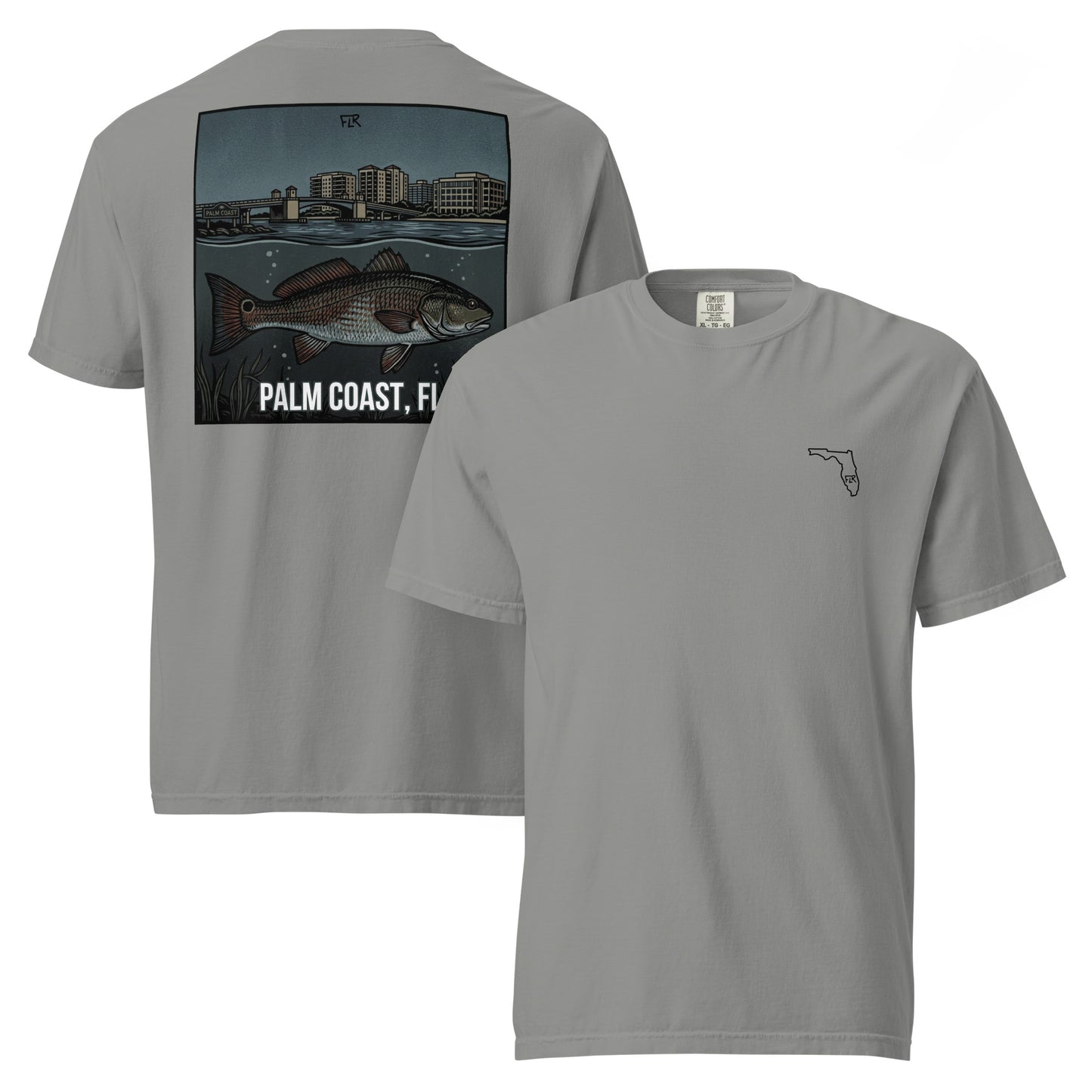 FLR Palm Coast T-Shirt | Florida Redfish Fishing Tee | Florida Redfish LLC