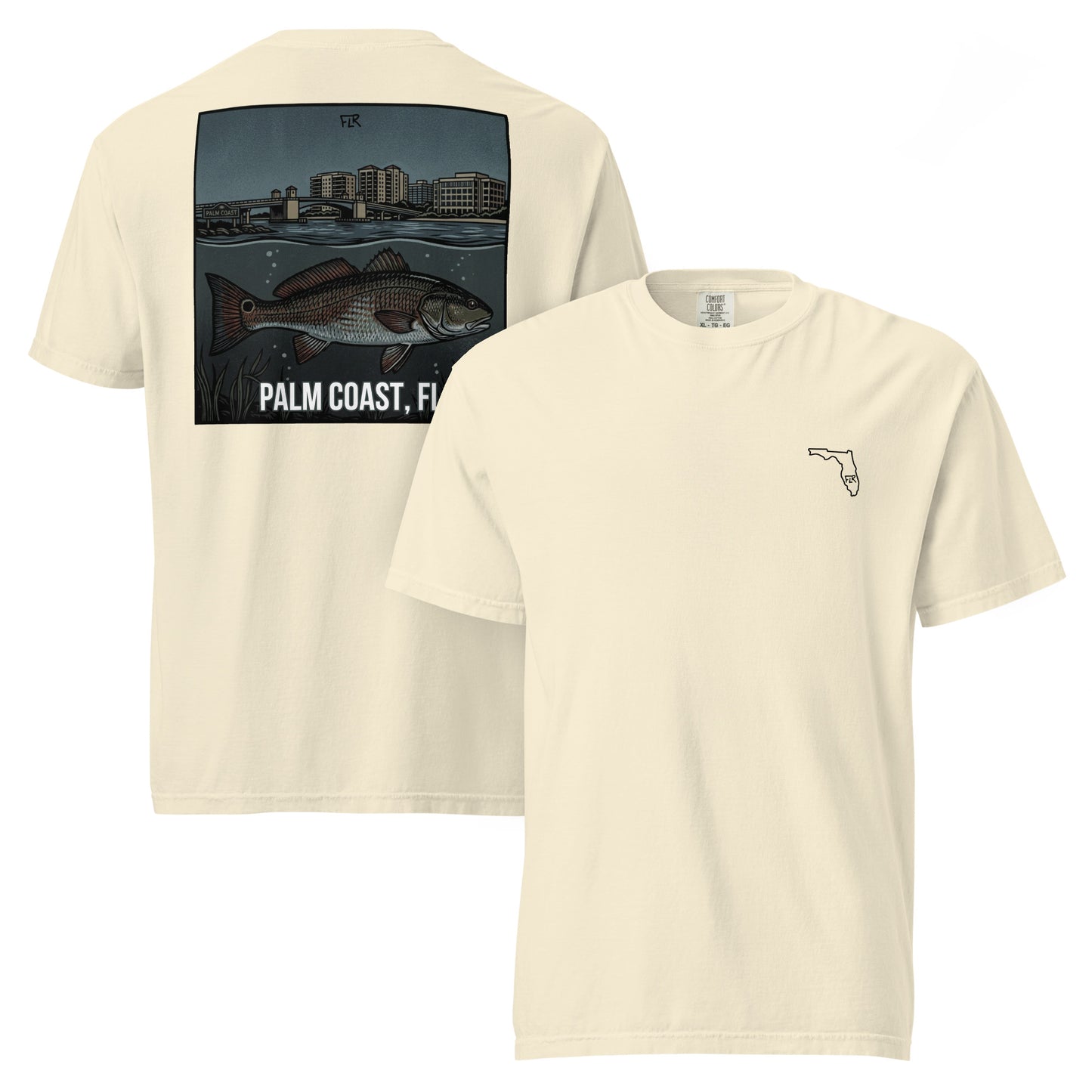 FLR Palm Coast T-Shirt | Florida Redfish Fishing Tee | Florida Redfish LLC