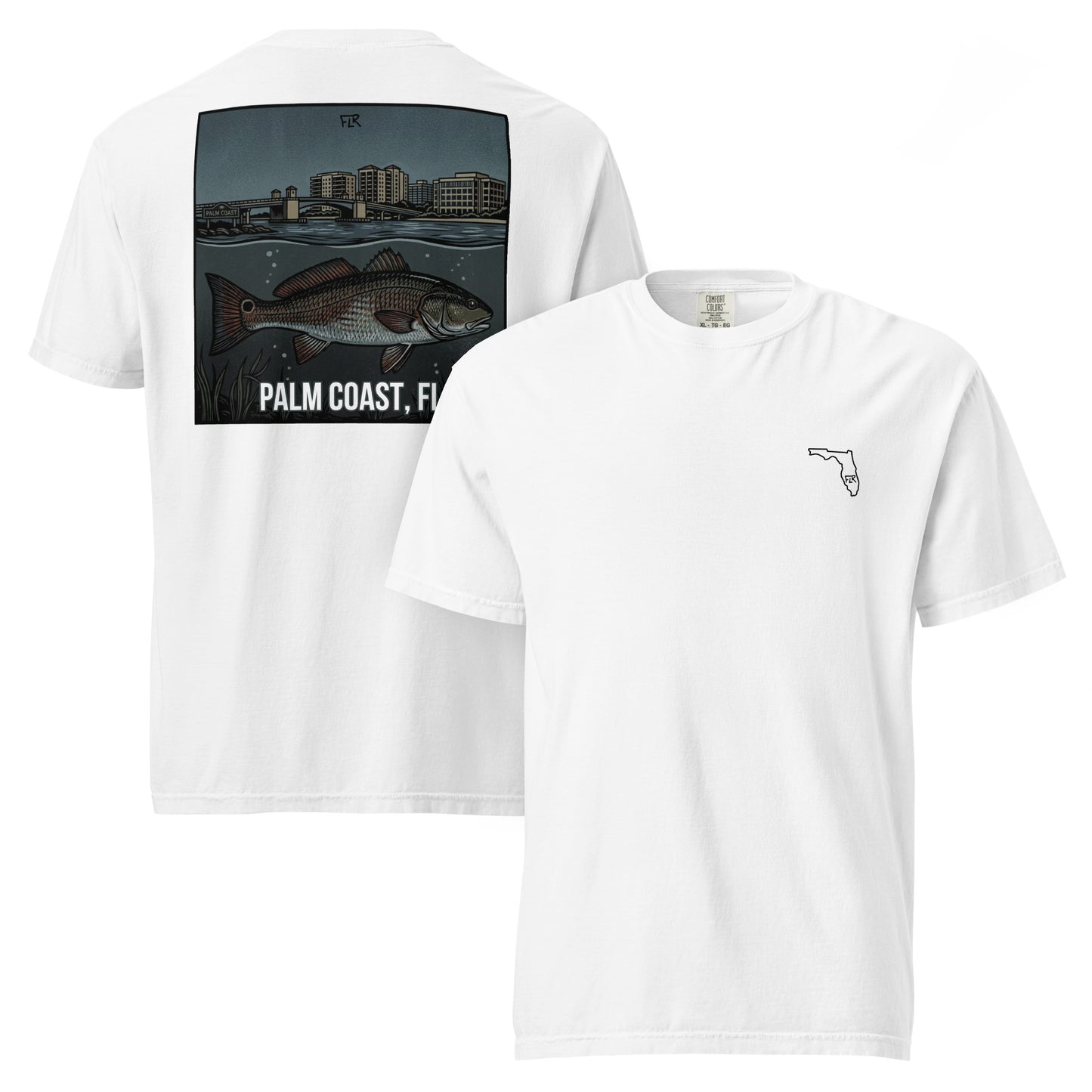 FLR Palm Coast T-Shirt | Florida Redfish Fishing Tee | Florida Redfish LLC